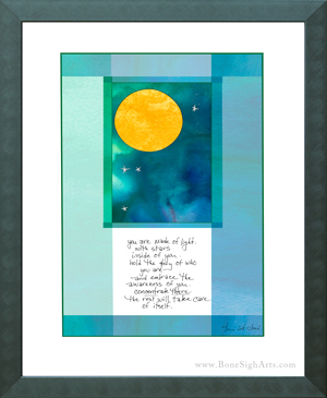 made of light (framed print and card set)