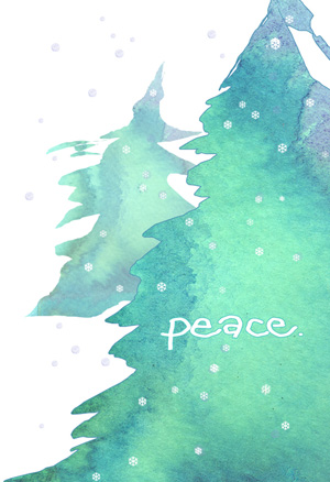 peace holiday card pack