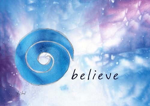 believe (blue)
