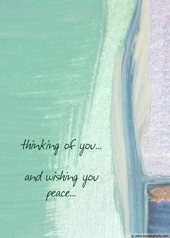 Wishing you peace